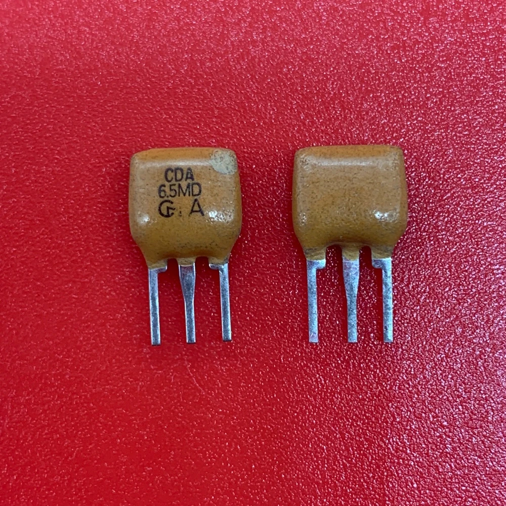 100PCS/세라믹 필터 CDA6.5MD 6.5D 6.5MHZ 6.5M 스트레이트 플러그 3핀 세라믹 수정 발진기