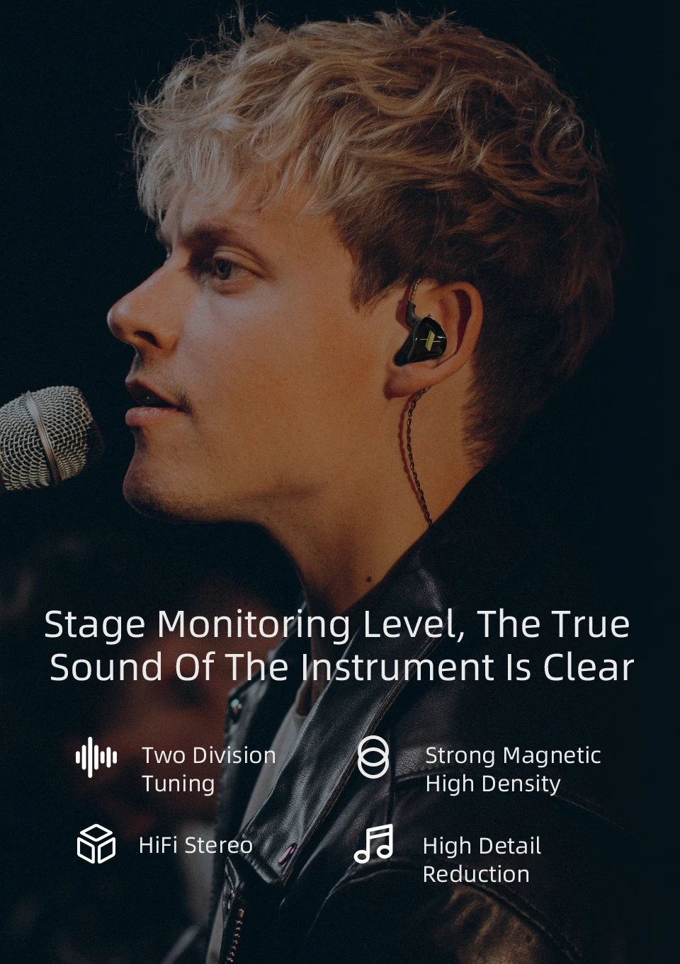 HiFi Bass Earbuds, In Ear Monitor Headphones,