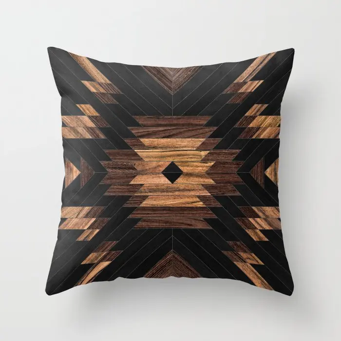 45x45cm Creative Wood Texture Marble Pillowcases Fashion Geometric Cushions Case Farmhouse Home Decor Sofa Couch Throw Pillows outdoor cushions Cushions