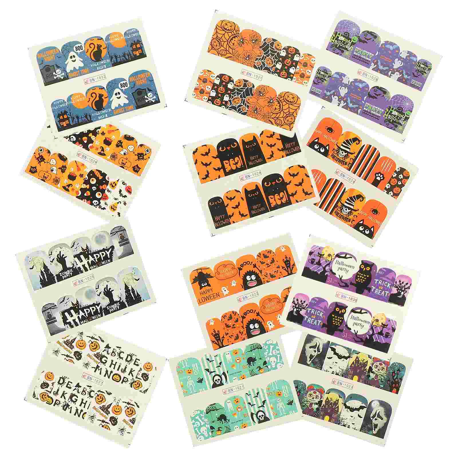 

Nail Stickers Nail Decals, 12 Sheets Day of the Dead Nail Accessories Nail Stickers for Party