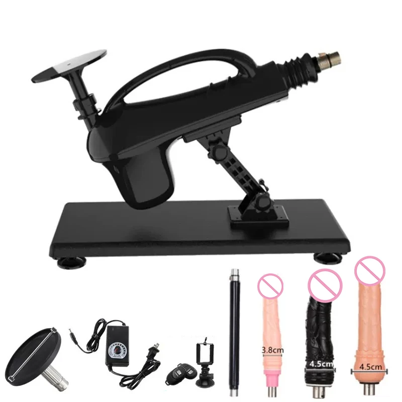 Sex Toy Telescopic Automatic Female Masturbation Sexual Kits 60mm Stroke 3XLR 0-500rpm Big Dildo DIY