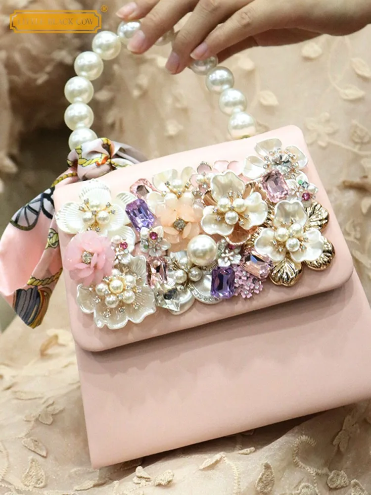 Luxury Rainbow Frosted Women Shoulder Bags Messenger Bag Small Square Package Chain Women's Handbags