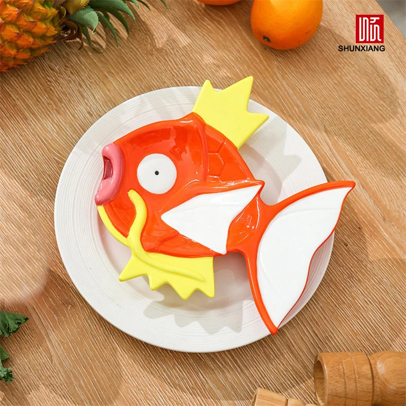 Ceramic Pokemon Dining Plate 3D Relief Shaped Tableware