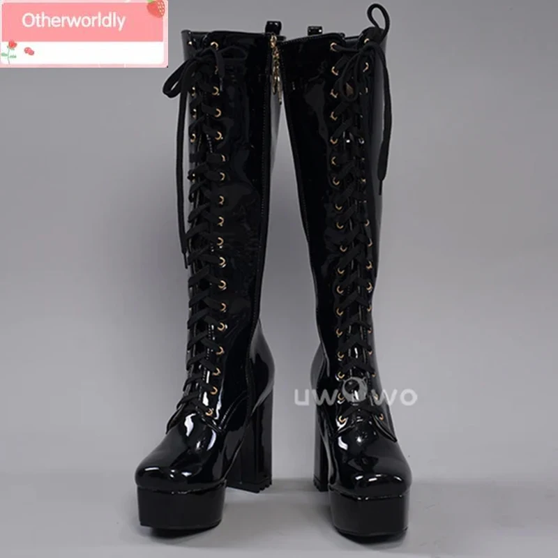 

Cosplay Shoes Universal Shoes Boots Black Blue White Rose High Tube Boots