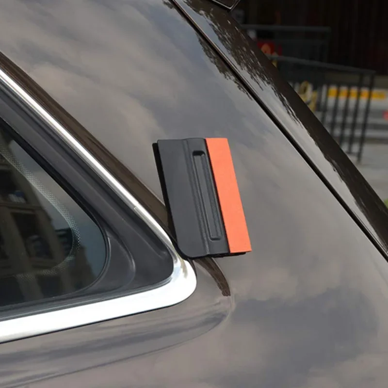 2Pcs Magnetic Vinyl Wrapping Squeegee 4Inch Suede Felt Edge Tint Squeegee Car Window Film Scraper Decal Applicator for Stickers