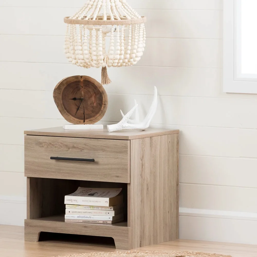 

Square Bag Primo 1-Drawer Nightstand - End Table With Storage Beige Mid-century Furniture Aesthetic Bags for Women Night Stand