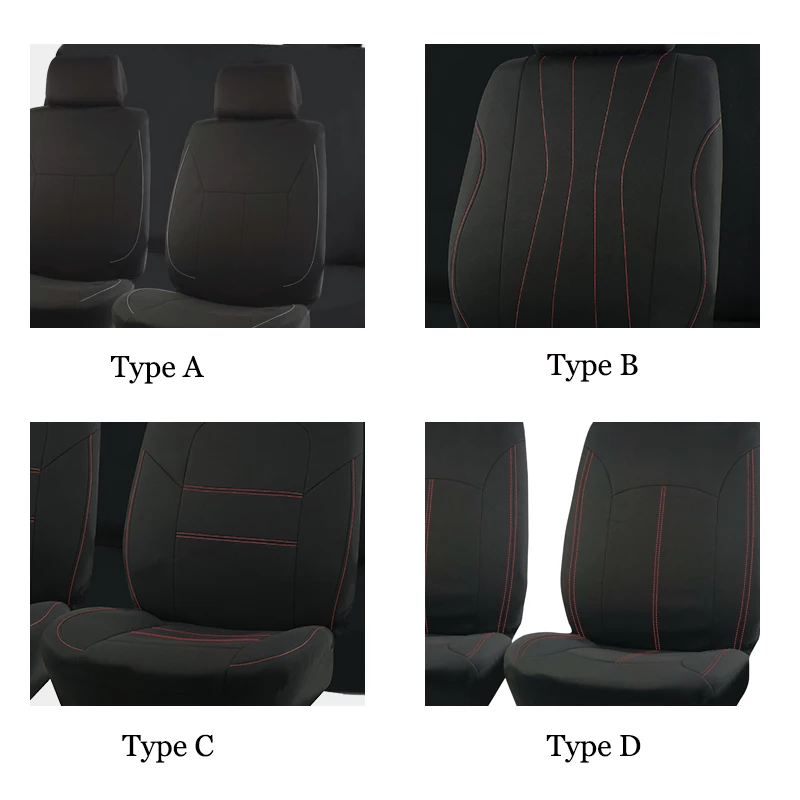 AUTOKING 4pcs/9pcs Universal Polyester Car Seat Cover Set Car Accessories Interior Fit For Most Car, Truck, SUV, or Van