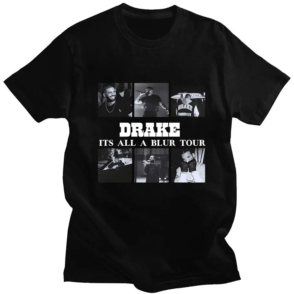 

Rapper Drizzy Drake Print T-shirt Summer Tops Vintage Oversized Short Sleeve Hip Hop Graphic Streetwear Unisex Casual Tshirts