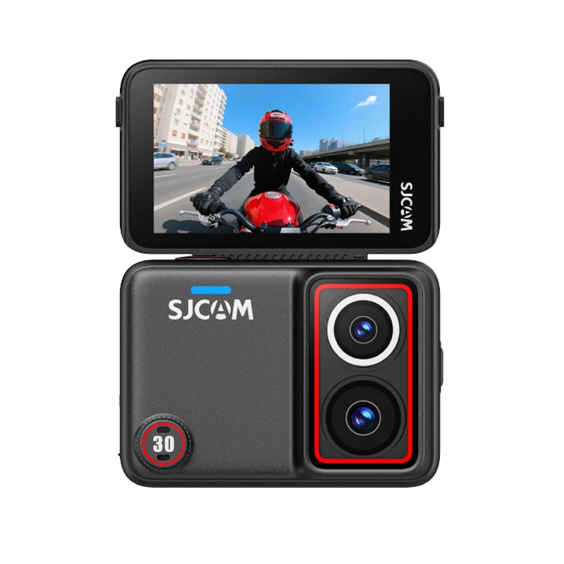 New SJCAM SJ30 8K Dual-Lens Action Camera –30m Waterproof, Night Vision, 7H Battery, with SteadyMotion 2.0 &Voice Control