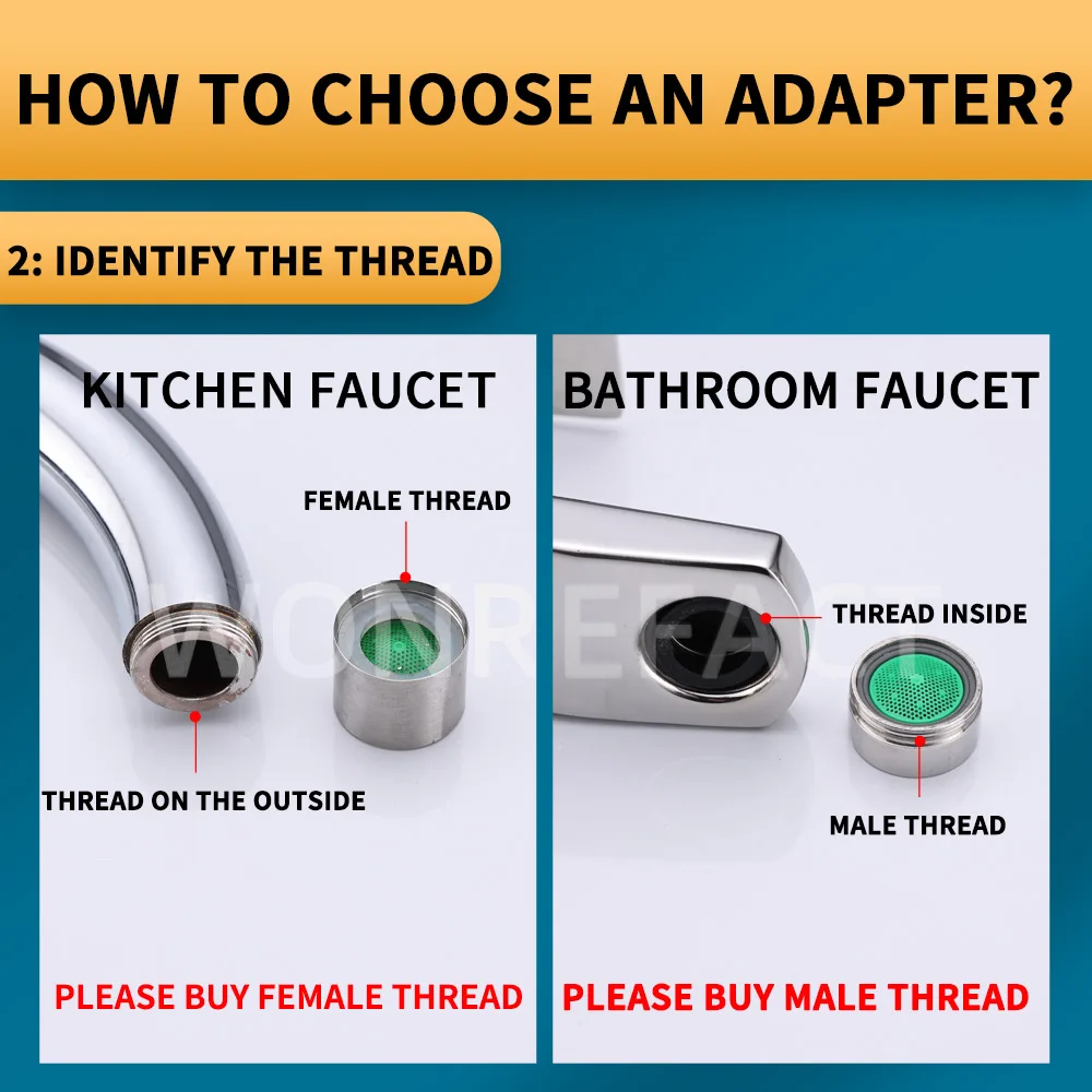 Faucet Aerator Adapter Water Purifier Adapter Internal and External Thread/Bubbler Bathroom Kitchen Sink Universal Accessories