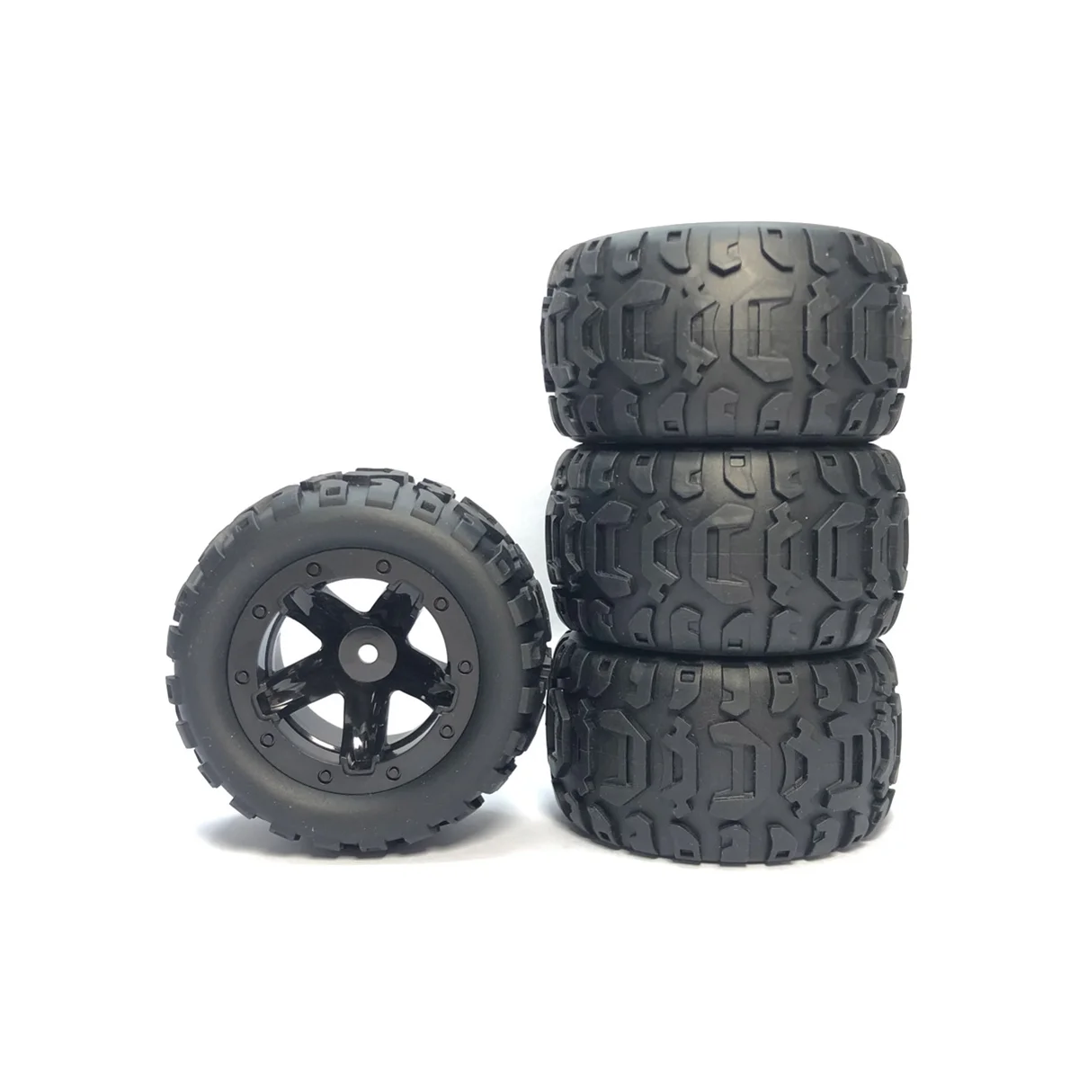 

4 шт. широкое колесо шин для WLtoys 144001 144010 124017 124019 Haiboxing 12428 Запчасти для радиоуправляемых автомобилей, черный