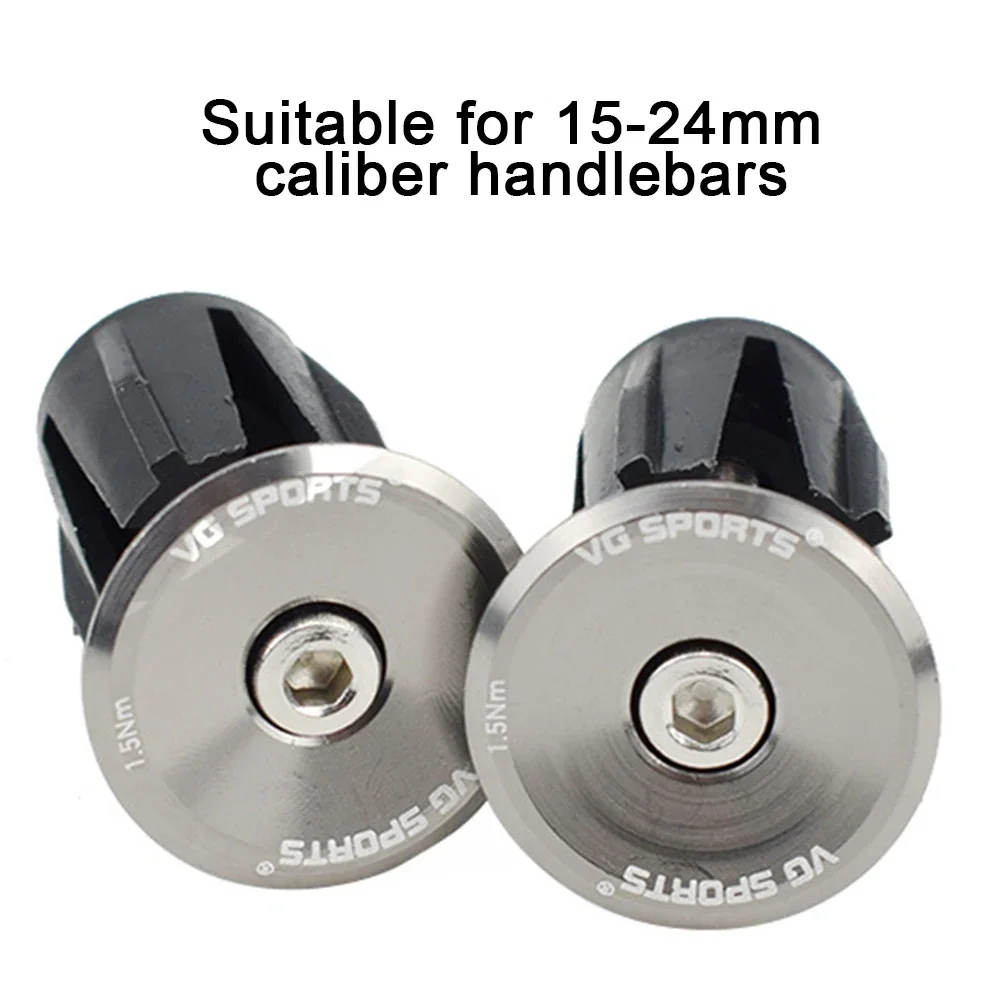 Bicycle Grip Handlebar End Cover Aluminium Alloy Lock Mountain HandleBar Grips End Plugs For Bike Handlebar Parts 1 Pair 6color