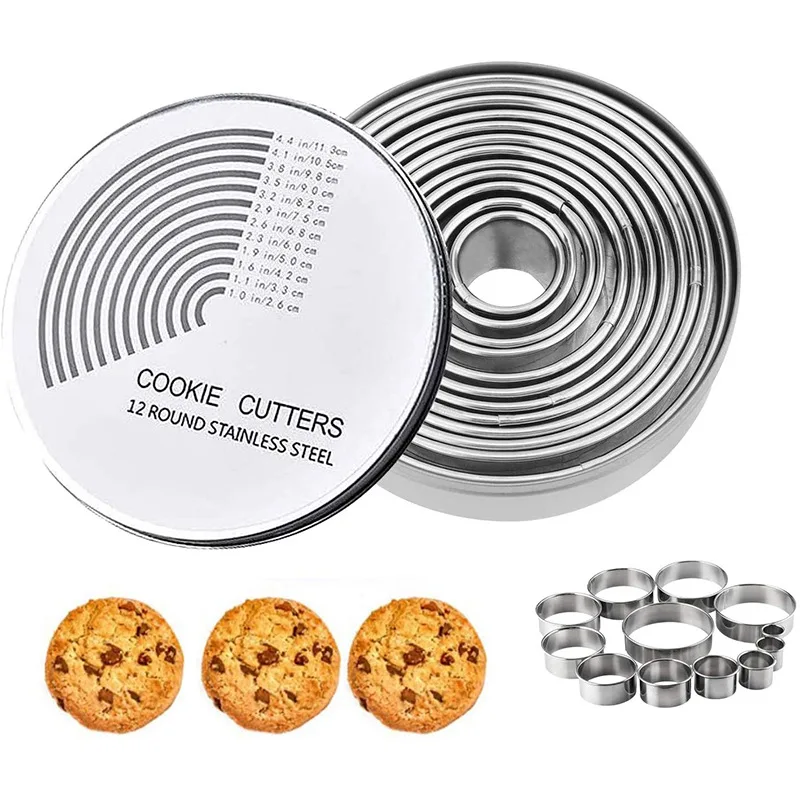 Cookie Cutter 12PCS Mini Biscuit Cookie Cutter Set Professional Materiel Patisserie Cake Accessory Pastry Utensil Baking Mold Cookie Mould