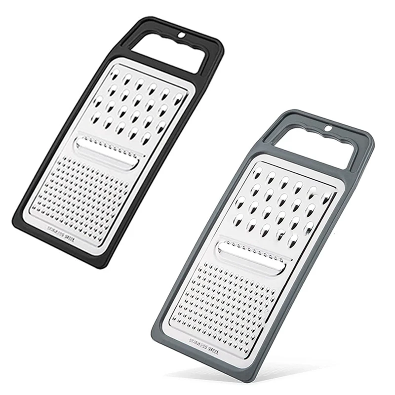 2PCS Cheese Grater Multi Purpose Vegetable Slicer Portable Hand Held