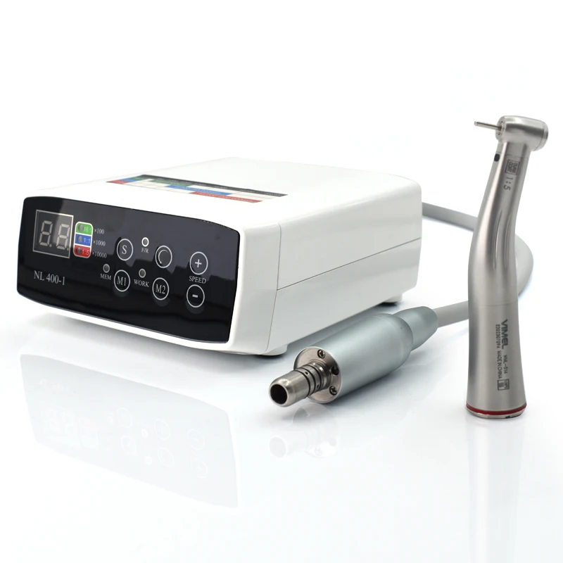 

Dental clinical brushless LED NL 400-1 micro motor can work With 1:5 1:1 16:1 Contra Angle Dentist Low Speed Handpiece