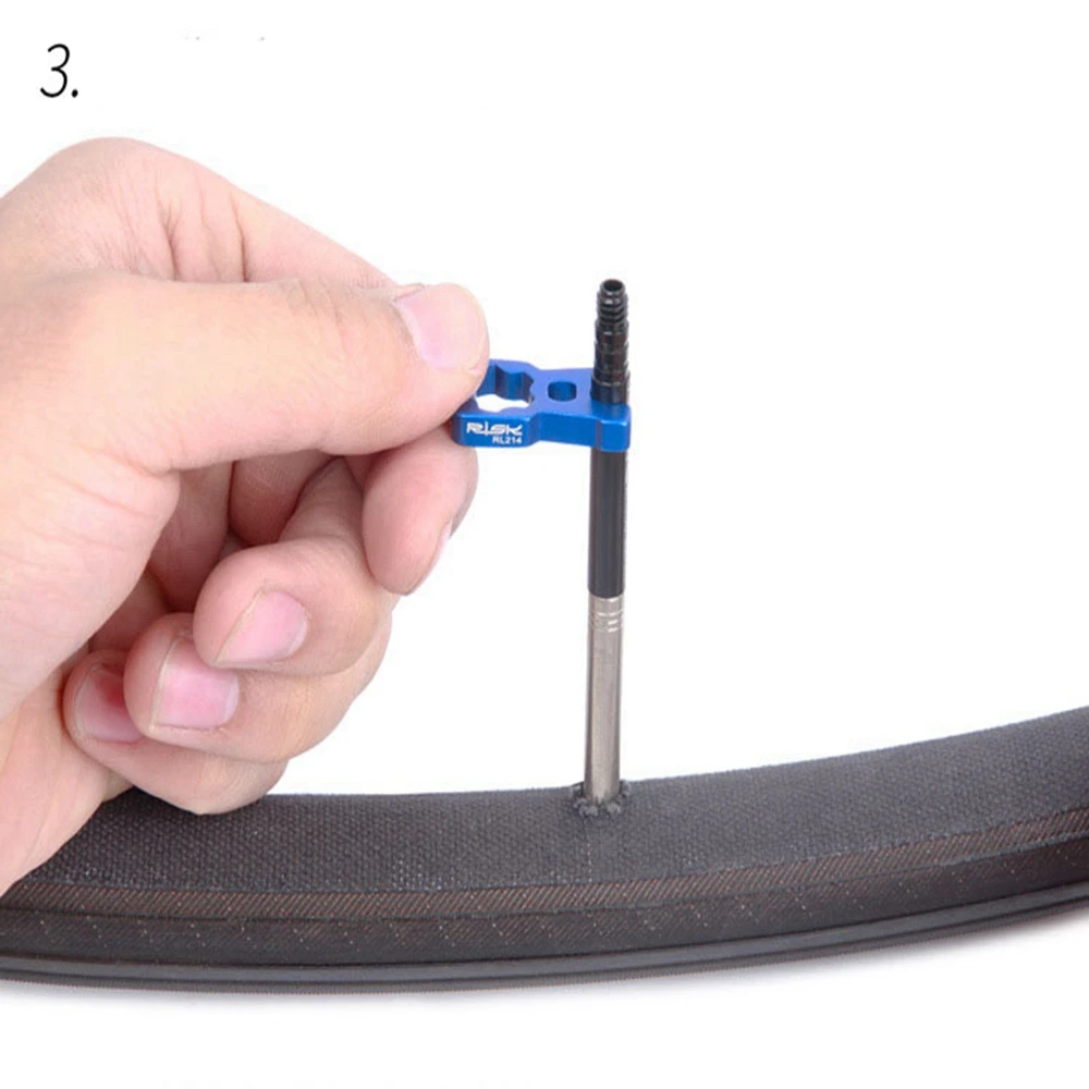 Bicycle Valve Tool 4 IN 1 Portable Bicycle Valve Wrench Multifunction Schrader/Presta Valve Core Disassembly Installation Tools MTB Road Bike