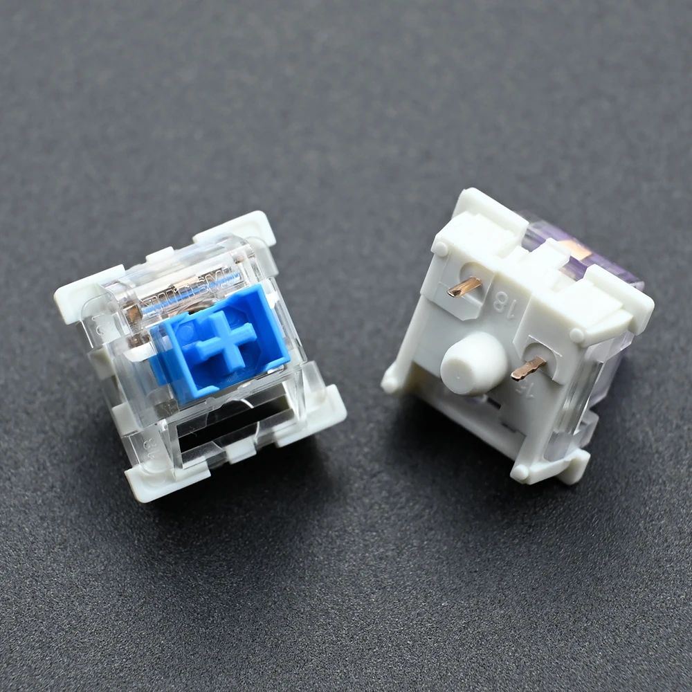 Outemu spínač mechanická klávesnice spínač 3pin clicky lineární hmatový tichá přepínače RGB LED SMD herní kompatibilní s MX spínač