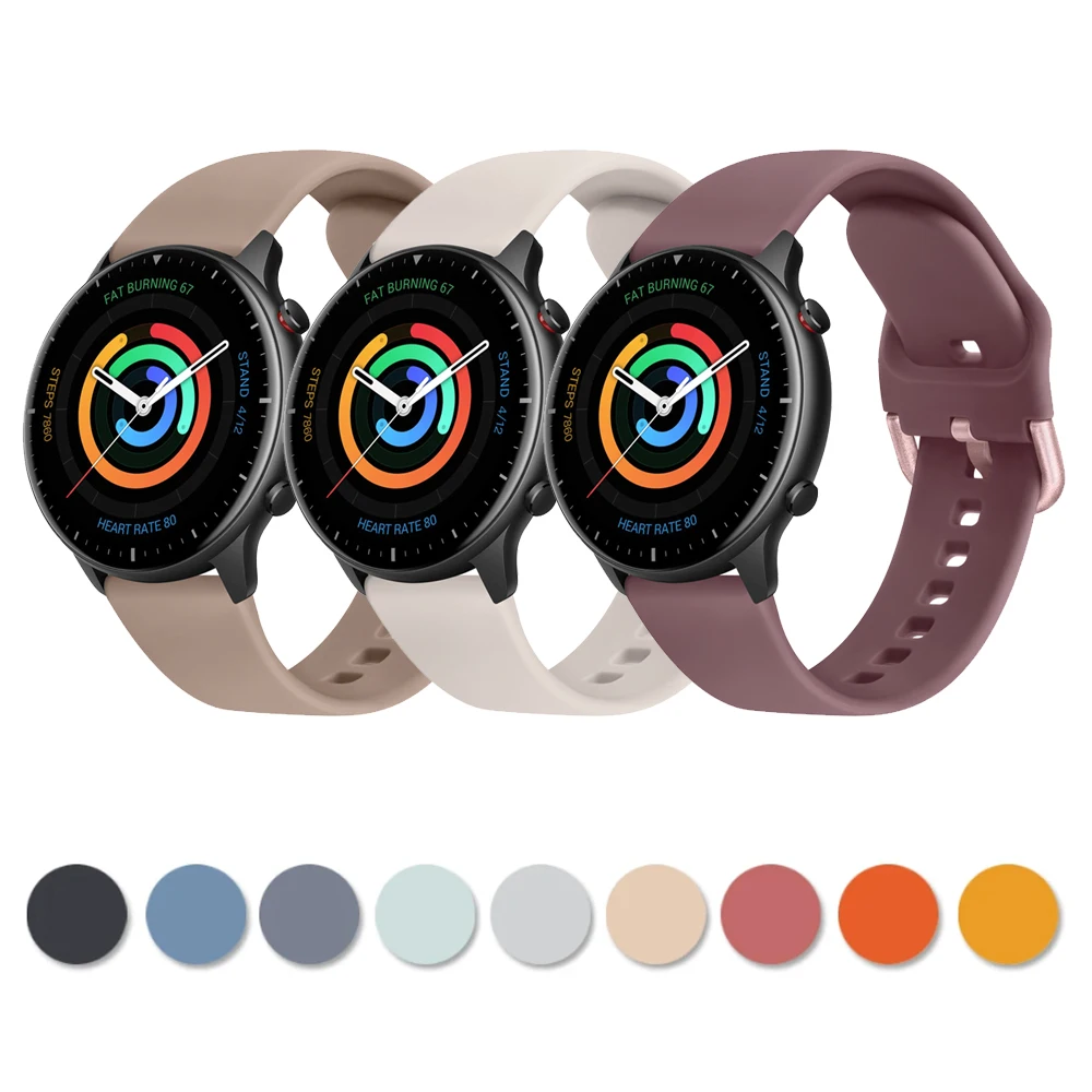 Silicone Sports Bracelet - 20mm/22mm Band