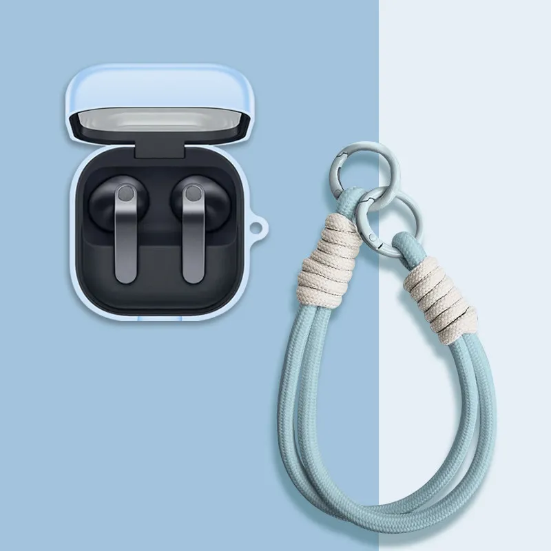 Silicone Earphone Case with Keyring and Wrist Lanyard