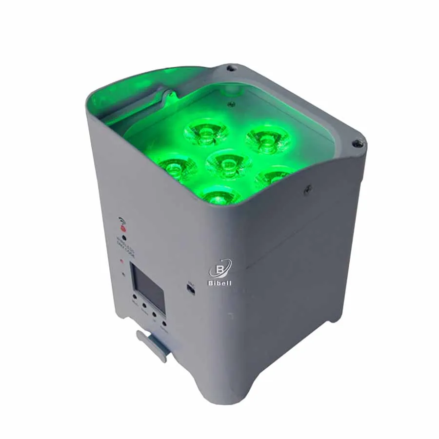 No Tax Flight case 8pcs 6x18W Wireless Battery Powered Par Light RGBWAUV 6IN1 Remote Wifi Portable LED Stage Effect Light bag 3