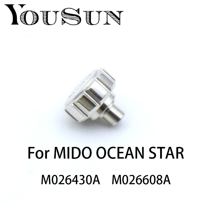 Per Mido Ocean Star M026430A M026608A Accessori Corona Maniglia Testa Orologio