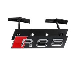 Universal 3D ABS Hood Front Grille Badge Emblem Decoration (Silver rs5)