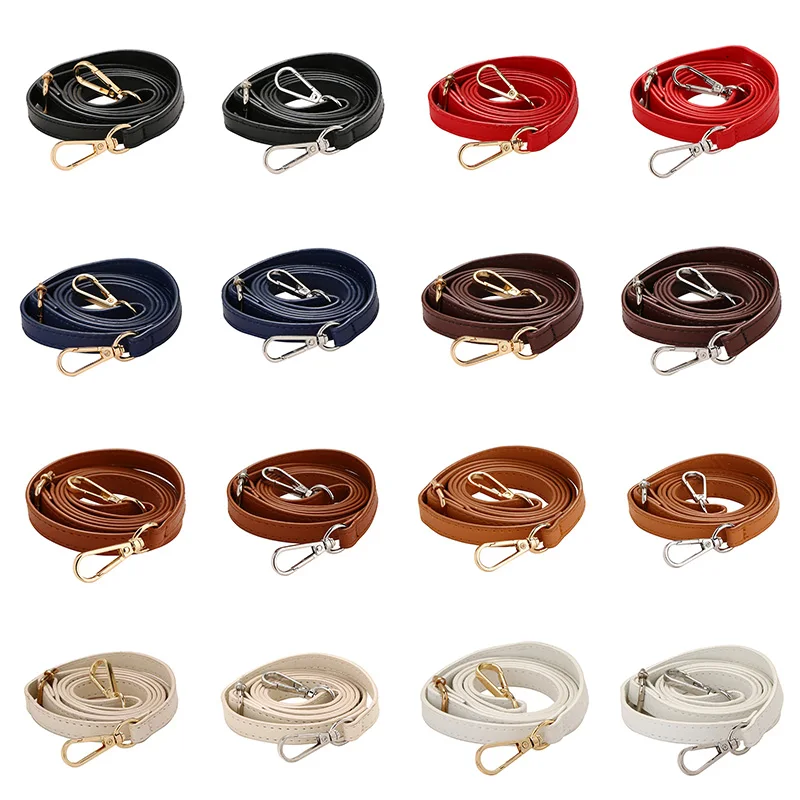 

1.2Cm Thin Bag Strap Pu Leather Crossbody Shoulder Strap 1.2Cm Wide Adjustable Bag Belt Solid Color Woman Long Bag Belt