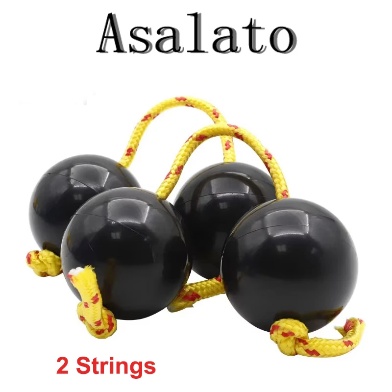 African Shaker Set 2 Strings Asalato African Shakers Rhythm Fingertip Ball Sand Eggs Percussion Instrument