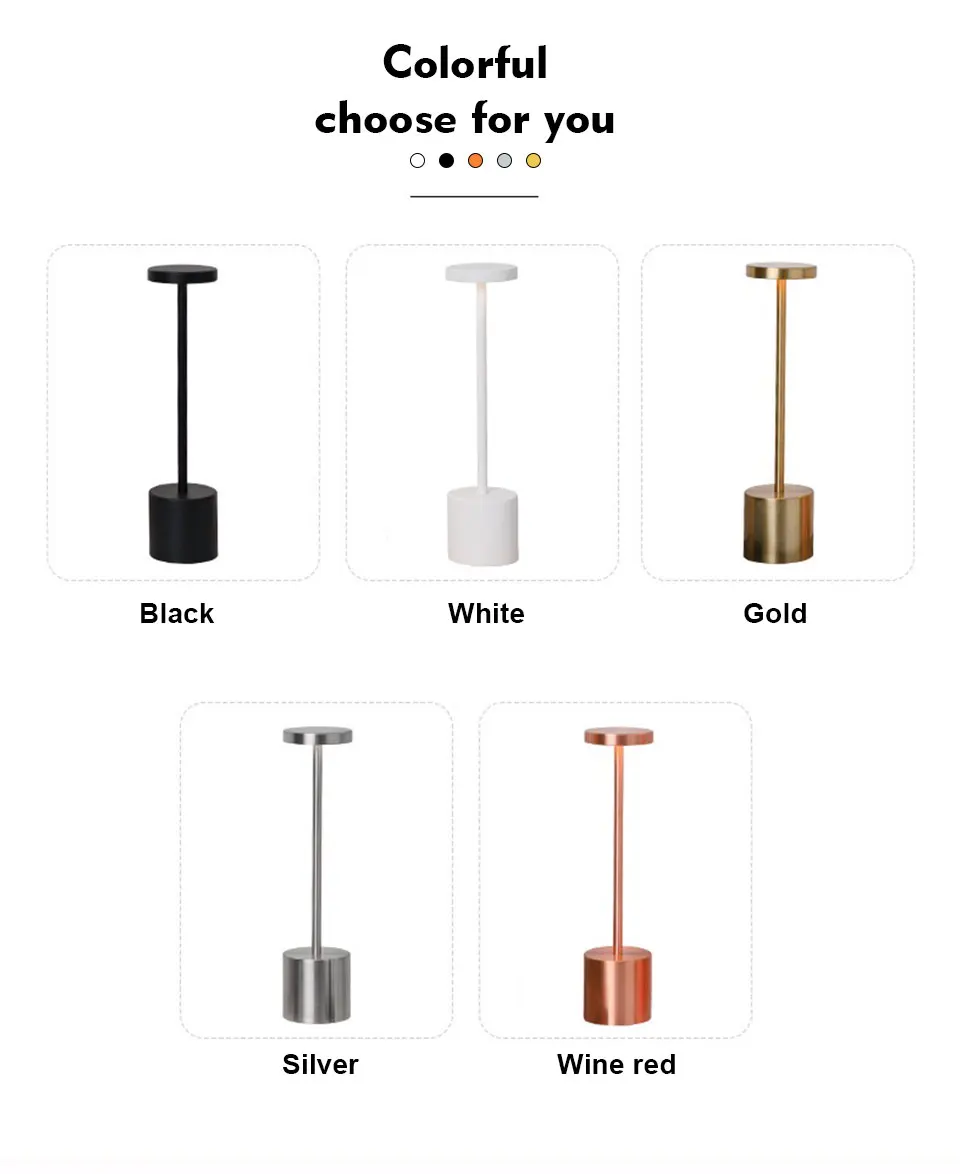 Classic Metal Touch Sensor LED Table Lamp