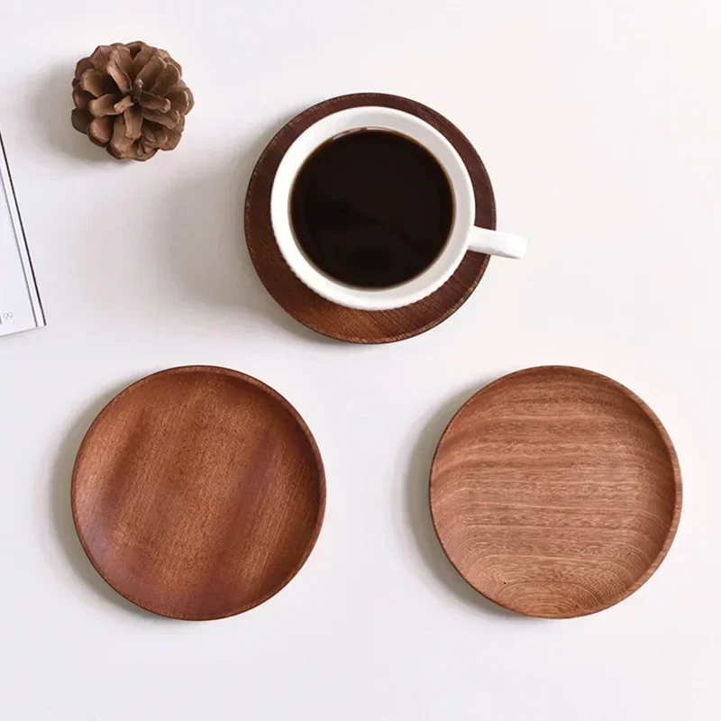 Japanese Rectangular Dinner Plate Walnut Wooden Tray Ins Wind Small Wooden Plate 3