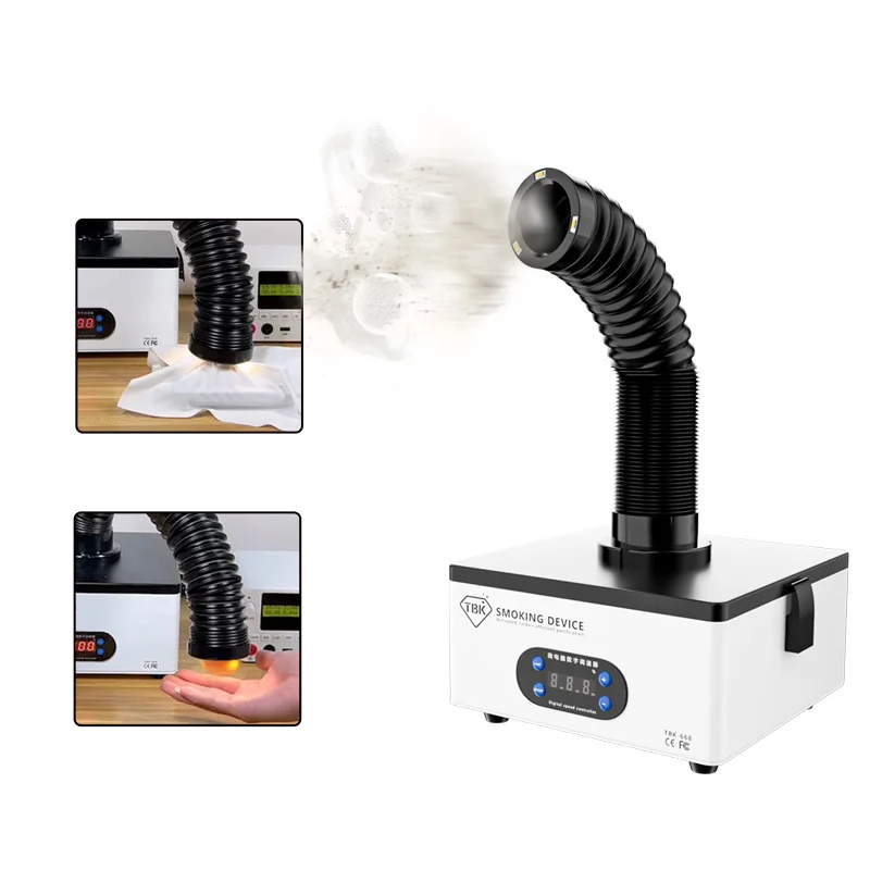 

TBK 668 150W Fume Extractor Desktop 4 Layer Smoke Purifier Air Cleaner for Phone PCB Welding Laser Marking Smoke Absorbing