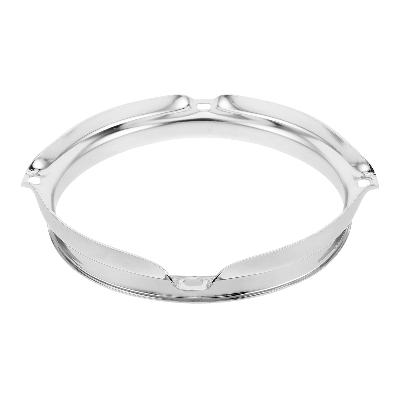 Drum Kit Accessories Bass Hoop Clamp Instrument Silver Metal Hoops for Crafting