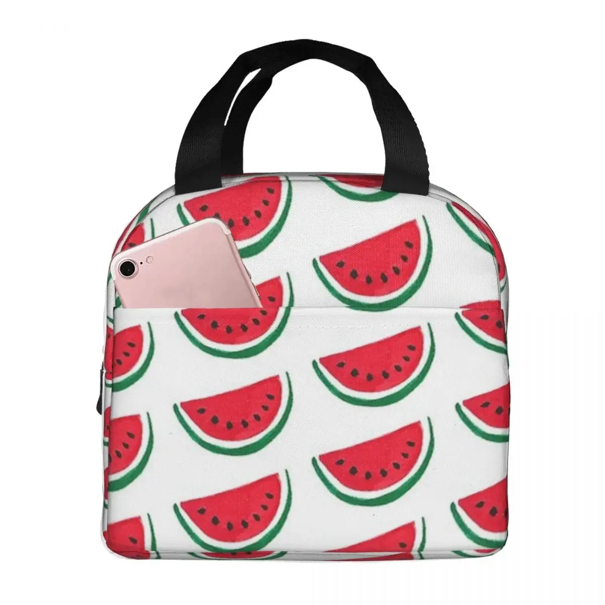 

Classic Watermelon Insulated Lunch Bags Leakproof Picnic Bags Thermal Cooler Lunch Box Lunch Tote for Woman Work Children School