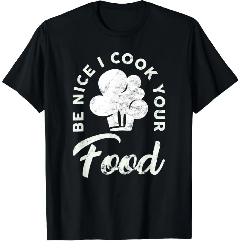 2024 I Cook Your Food Pasticceria Culinaria Gourmet Comdis Chef T-Shirt Short Summer Tees Casual Cotton