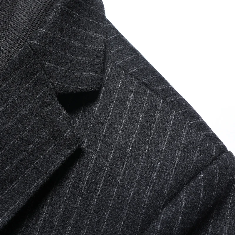 남성용 아시아 사이즈 세트 재킷, 싱글 브레스트 브이넥 코트, 비즈니스 캐주얼 오피스 블레이저, 퍼플 블루 그레이 블랙 5XL 6XL 7XL, 8XL