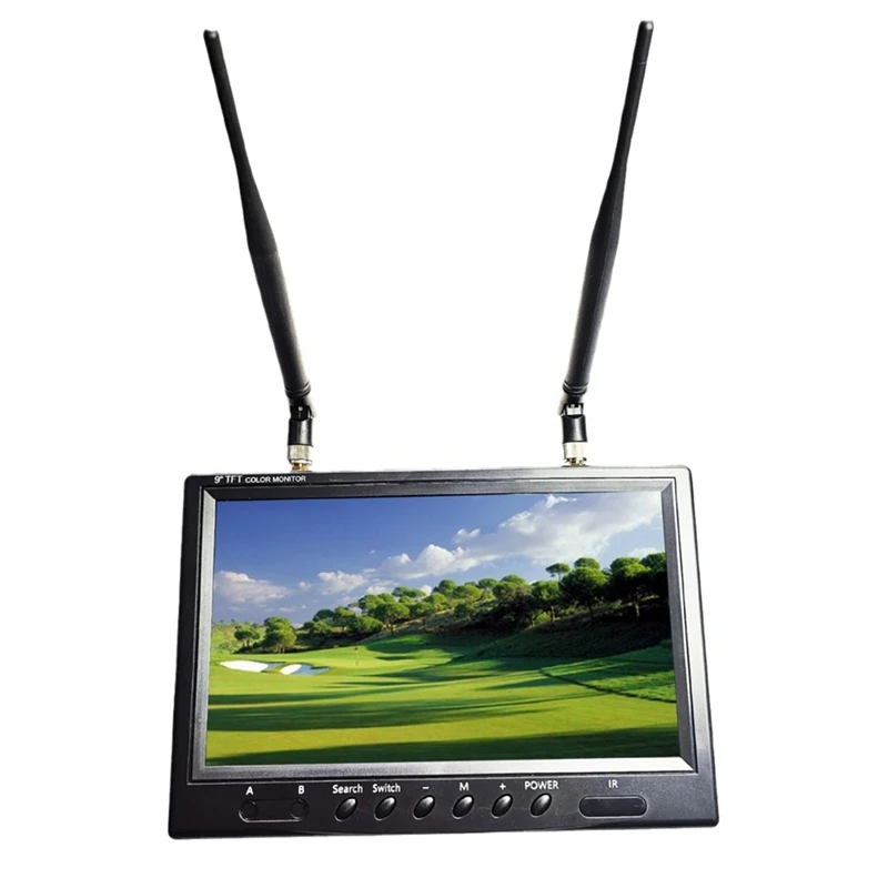 

9 Inch 5.8G FPV Monitor LCD Screen 800X480 20Hz--20Khz Stereo Dual Receiver For RC FPV Drone Quadcopter Durable