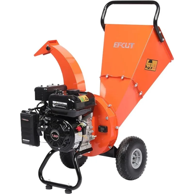 

EFCUT C30 Mini Wood Chipper Shredder Mulcher Heavy Duty 7 HP 212cc Gas Powered Engine 3" Inch Max Wood Diameter Capacity