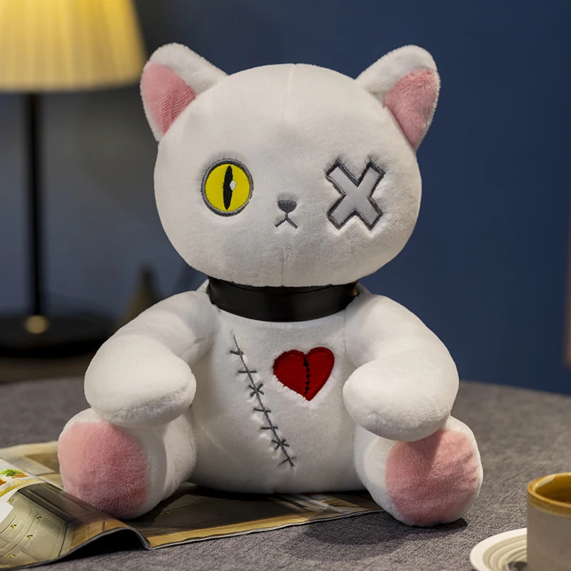 Retro Original Les Deglingos Ronronos Le Chat Cat Patchwork Plush Toy  Collectible Display Piece Cat Lover Gift Idea 