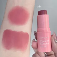 Smoky Rose Blusher Stick Cream Smooth Cheek Tint Monochrome Nude Blush Natural Matte Pink Apricot Face Rouge Contour Makeup 1