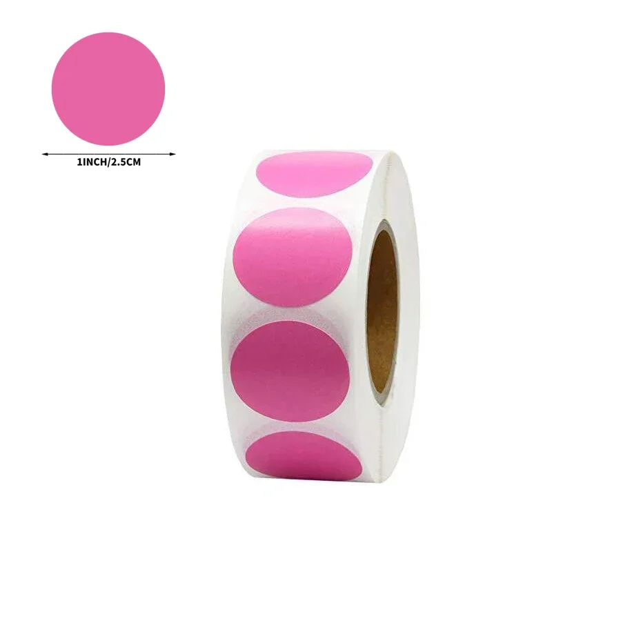 empty pink round
