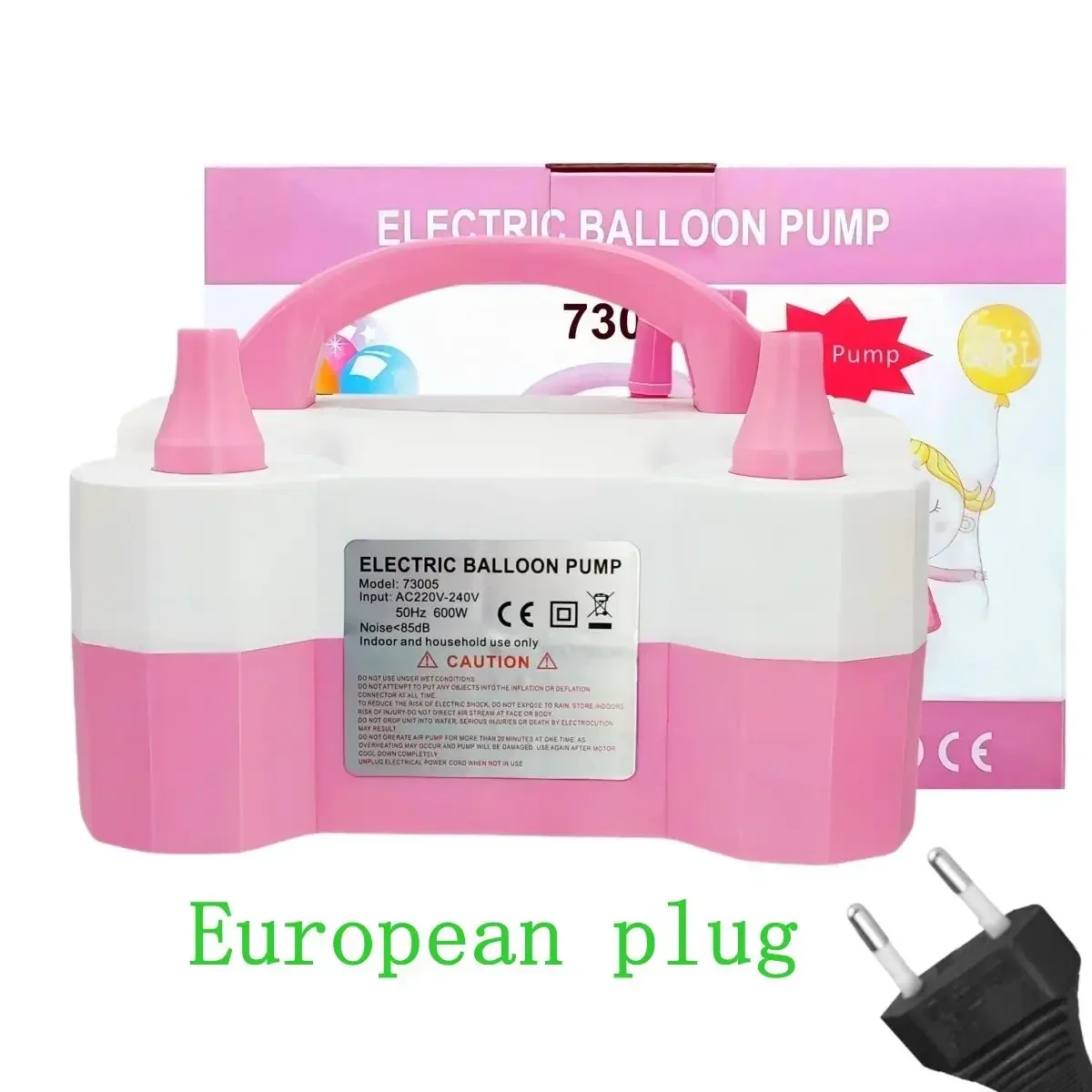 Party Air Pump Double-hole Electric Air Pump Balloon Electric Inflator Birthday Bachelor Party Balloon Accessories