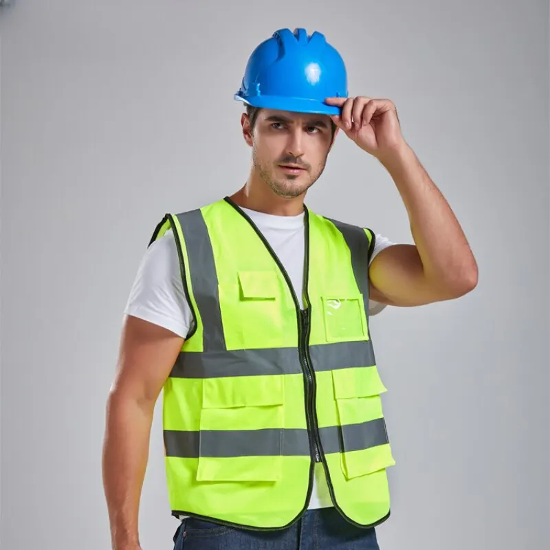High Visibility Reflective Vest Working Clothes Motorcycle Cycling Sports Outdoor Reflective Safety Clothing Jacket