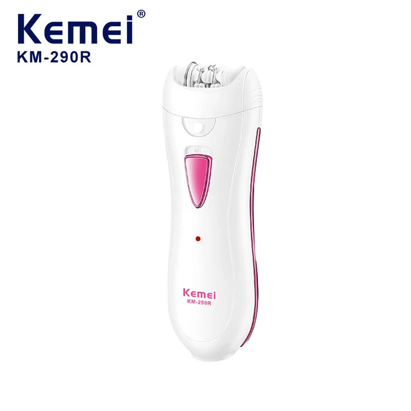 KEMEI km-290r Rechargeable Electric Lady Epilator Women's Hair Removal Electric Shaver For Women Epilator 2