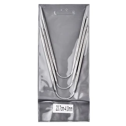 Circular Knit Needles Set - 3-Piece Metal Cable for Knitting Sleeves, Socks & Baby Accessories (4mm)