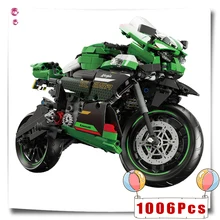 

1000+pcs Black Building Blocks Motorcycle Car Toys for Kids Children Boys Bricks Gifts Super Speed Racing Technical City MOTO