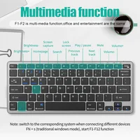 Wireless Keyboard Bluetooth 5.0&2.4G Mini Multimedia teclado bluetooth For Laptop PC TV iPad Macbook Android iPad keyboard - Image 6