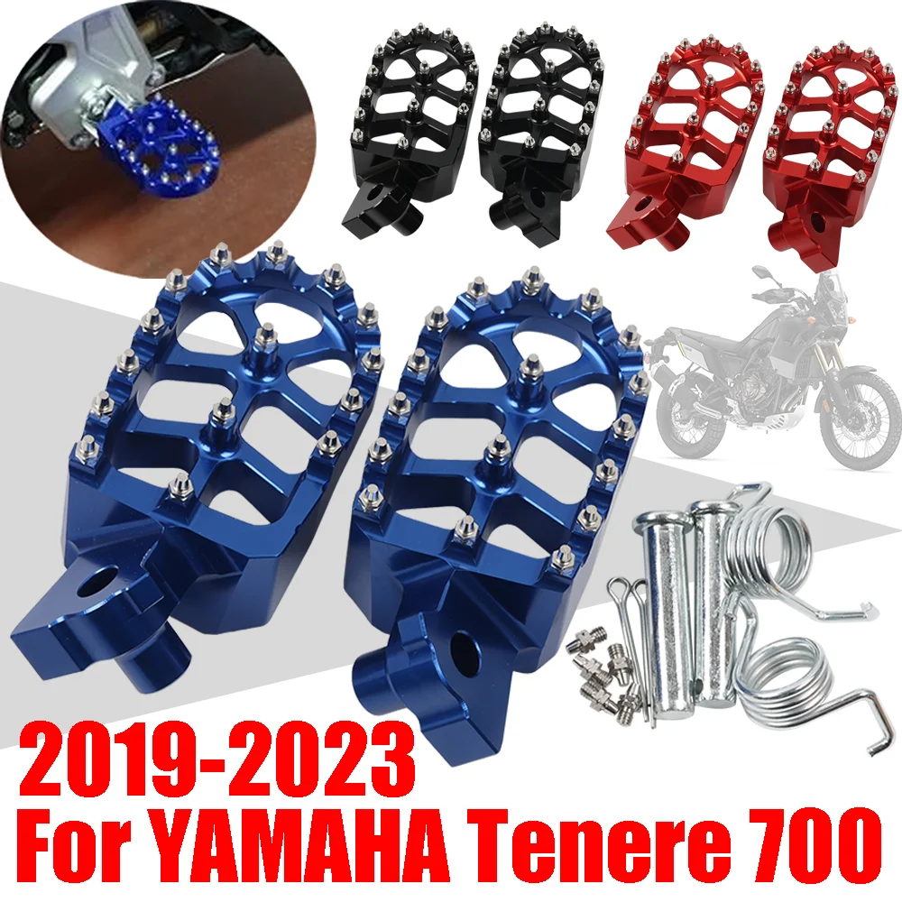 For YAMAHA TENERE 700 7 RALLY World Raid XTZ700 XTZ 700 690 XT700Z Motorcycle Accessories Footrest Foot Peg Rest Pedals Footpegs