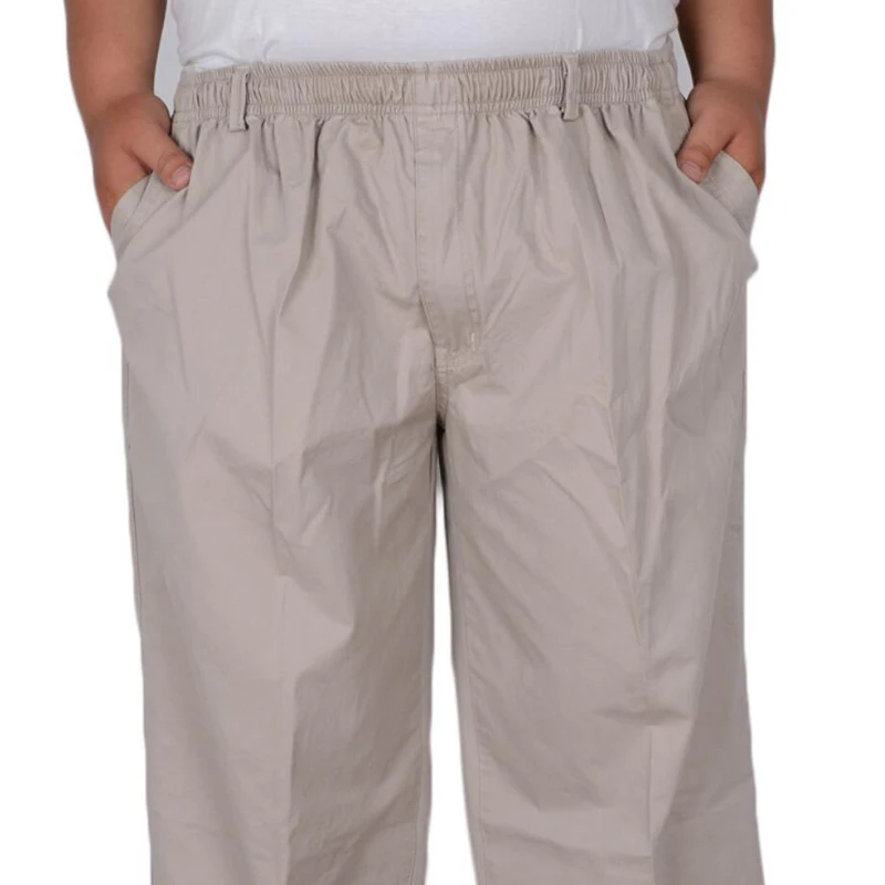 165KG Summer Plus Size 8XL 10XL 11XL 12XL 13XL Pants Men Cotton Breathable Stretch Pants Loose Trousers 6
