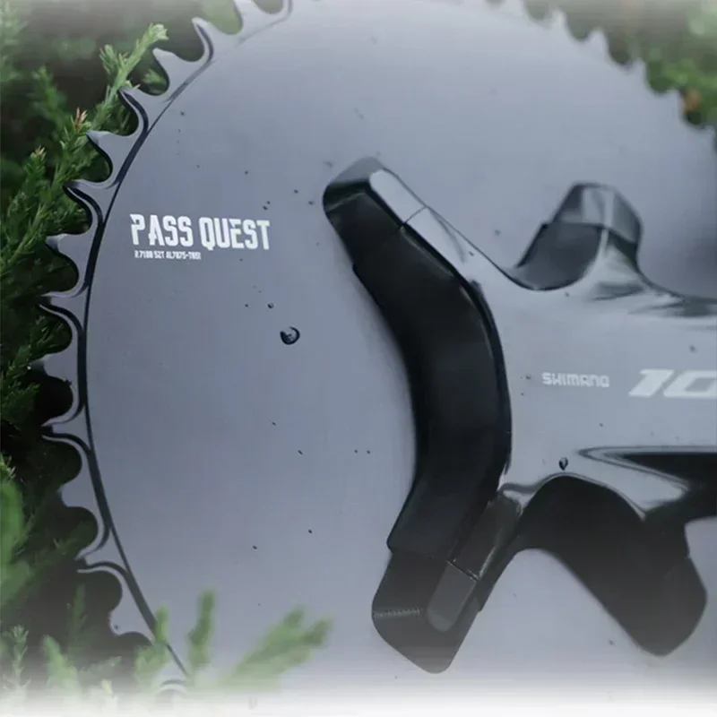 PASS QUEST-Plateau de plateau rond étroit et large, plateau, monoplaque, manivelle BCD110 UT R8100 DA R9200, vélo de route pliant,  18