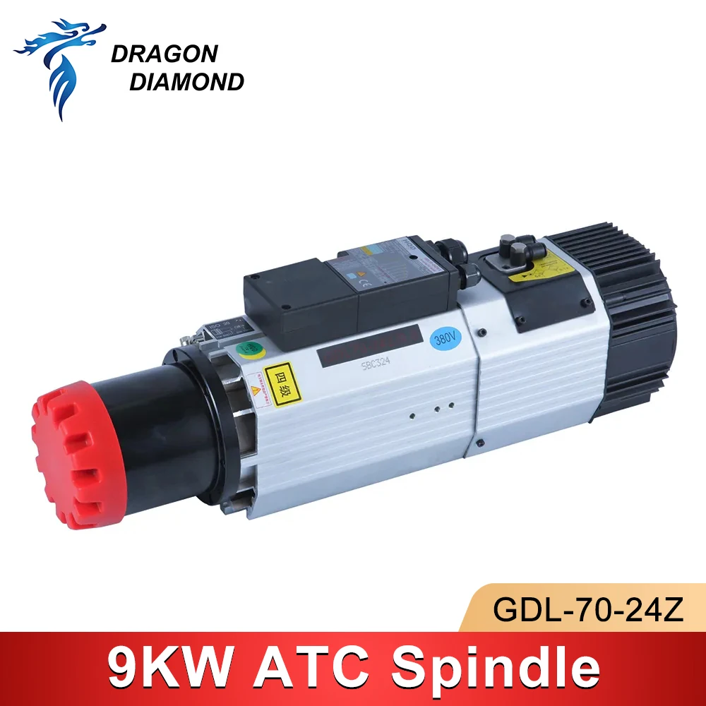 

HQD 9kw Automatic Tool Change Spindle ISO30 Air Cooled ATC Spindle Motor 220v 380v 24000rpm for Wood Working CNC Router